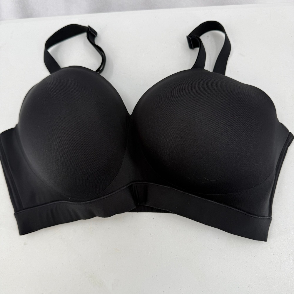 Cacique Lounge Bra Womens 38DD Black Lightly Lined Wireless A83578 Lane Bryant
